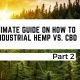 the ultimate guide on how to grow industrial cbd vs. hemp