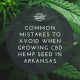 common mistakes to avoid when growing cbd hemp seeds in arkansas