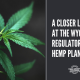 wyoming regulatory hemp plan