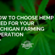 choose hemp seed michigan farm