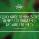 minnesota industrial hemp program growing cbd seed