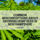 misconceptions growing cbd hemp seed new hampshire